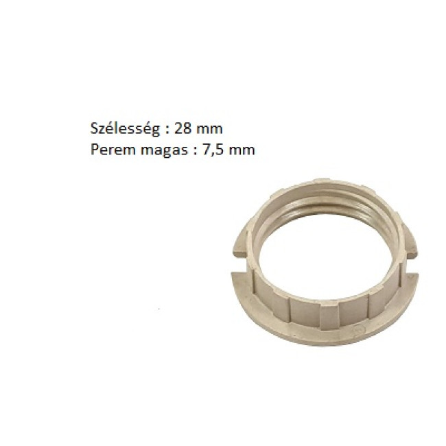 Búratartó gyűrű G9 foglalathoz 28mm   